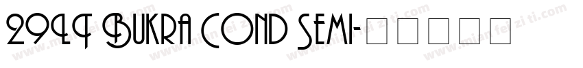 29LT Bukra Cond Semi字体转换
